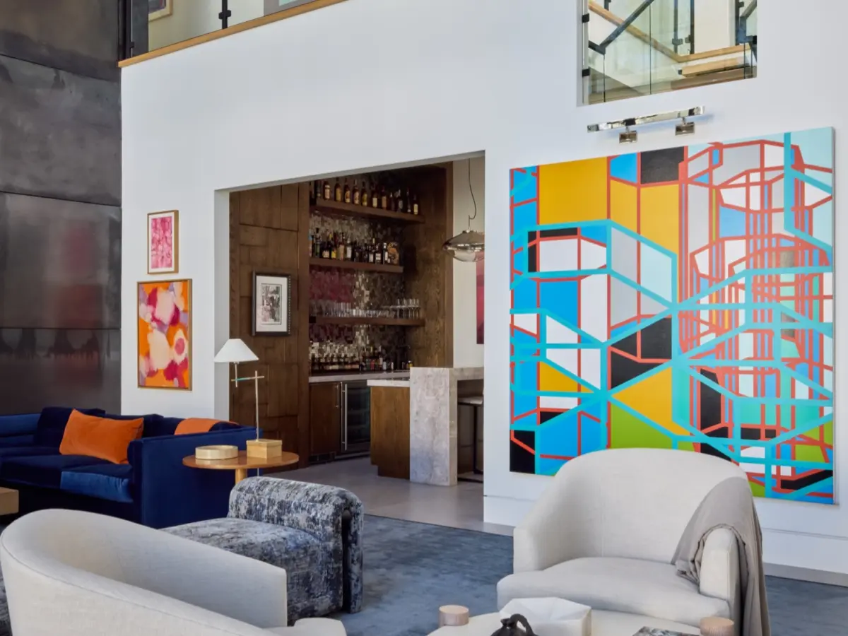 Open floor plan art
